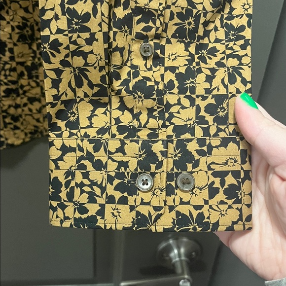 Express Men’s Slim 1MX Floral Button Down Dress Shirt Size XL - Picture 4 of 11